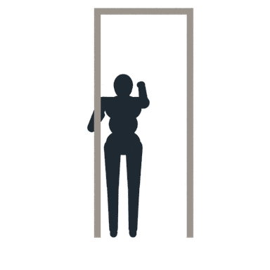 한 팔 문틀 로우 · One-arm Doorframe Row